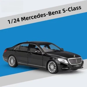Modellino auto in metallo Mercedes Classe S scala 1:24 giocattoli ornamento IDEA REGALO - Foto 1 di 15
