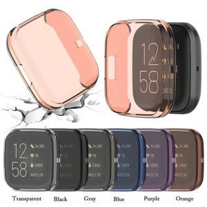For Fitbit Versa 2 Watch Full Cover Screen Protector TPU Silicone Case - Picture 1 of 8