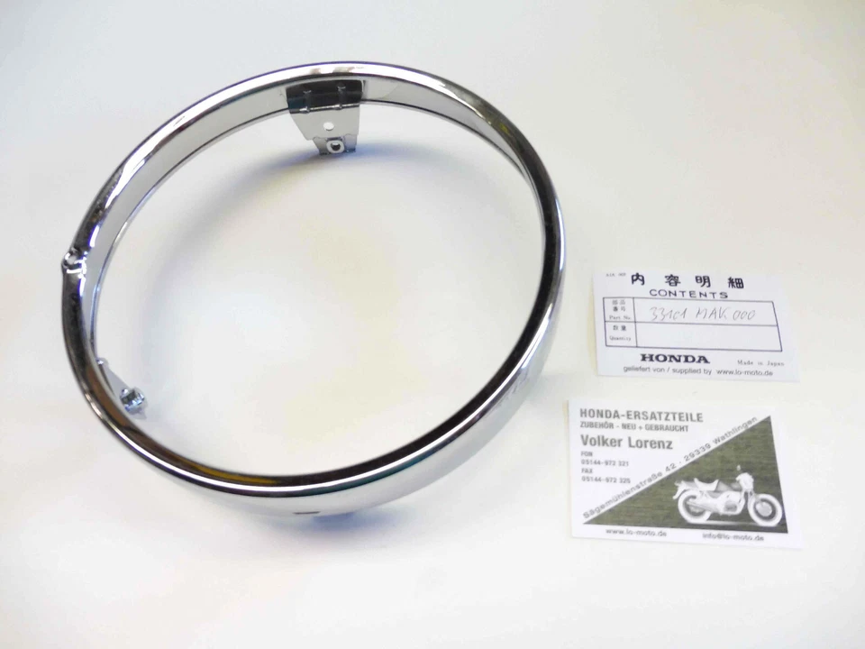 NEU orig Honda Lampenring CB 500 CB 600 F CBF 600 CBF 500 SLR 650 FX 650 - Bild 1 von 1