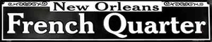 LETRERO DE CALLE DE CUARTO DE METAL FRANCÉS 24"" X 5"" EN RELIEVE ST. ST. NEW ORLEANS MERCADO - Imagen 1 de 5