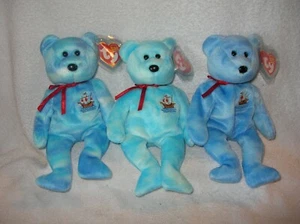 VINTAGE TY Beanie Baby, NINA, PINTA & SANTA MARIA, Internet Exc. SELTENES LETZTES SET - Bild 1 von 4