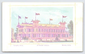 Tarjeta de recuerdo antigua de la exposición del centenario de 1876 del pabellón de mujeres de Filadelfia - Imagen 1 de 1