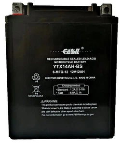 YTX14AH-BS Motorcycle Battery for HONDA 750CC CB750 Nighthawk 1991 - 2003 - Picture 1 of 6