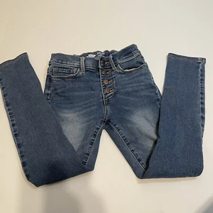 Old Navy High-Waisted Rockstar Super Skinny Jeggings Jeans, Girls Size 8 - Picture 1 of 22