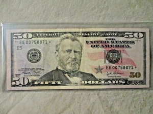 $50 STAR NOTE 2004 EE 0075881* FRN - Picture 1 of 2