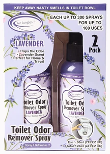 Toilet Poop Odor Eliminator Spray, Lavender Scent, Spray It before No.2, up to 1 - Picture 1 of 7