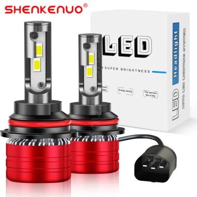 2pcs 9007 White LED Headlight High/Low Beam Bulbs For Chevrolet Metro 1998-2001 - Image 1 of 4