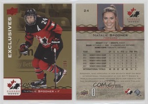 2017 Upper Deck Team Canada Juniors Exclusives Red /199 Natalie Spooner #24