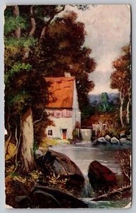 Postcard: The Old Mill, Painted Scene, Posted 1912 - Picture 1 of 2