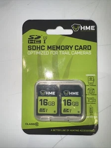 HME SDHC 16gb Memory Card 2-pack - NEW Factory Sealed - HME-16GB2PK - Picture 1 of 1