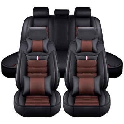 For Hyundai Elantra/Tucson/Sonata/Accent Leather Car Seat Cover Full Set Cushion - Image 1 of 4