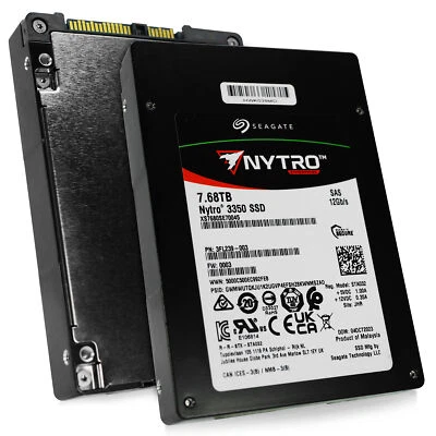 Seagate Nytro 3350 XS7680SE70045 7.68TB 1 DWPD SAS 12Gb/s 3D TLC 2.5in SSD - Image 1 of 4