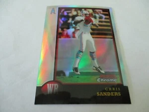 1998 Bowman Chrome Football Refractor Chris Sanders Card #39 - Picture 1 of 2