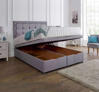 BE&D PREMIUM OTTOMAN STORAGE SIDE OR END LIFT DIVAN BASE OPTION DOUBLE KING& SINGLE