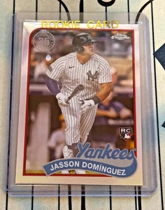 Jasson Dominguez RC 2024 Topps Cromo ⚾ 1989 89CB-12 Rookie Yankees CANTIDAD 🔥 - Imagen 1 de 3
