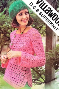 LACY TOP & CAP / 12ply - COPY Ladies crochet pattern - Picture 1 of 1
