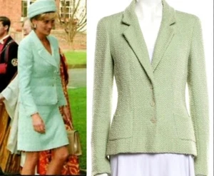 Chanel Vintage 2003 Tweed Lady Di Barbie Jacket 34 36 38 2 4 6 Coat Top S M - Picture 1 of 24