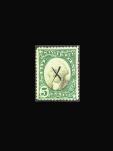USA Revenue Stamp/Revenue Proprietary-Used, XF S#RB5a small X pen cancel - Picture 1 of 1