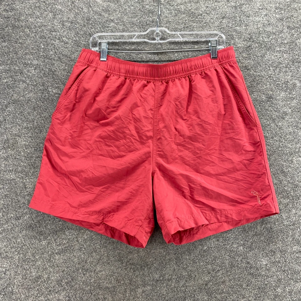 Карибские плавки мужские L большие красные без застежек с подкладкой высокая талия эластичные - Изображение 1 из 4