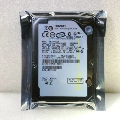 Hitachi HTS542512K9SA00 5K250-120 5400RPM 2.5 SATA Laptop Hard Drive - Bild 1 von 3