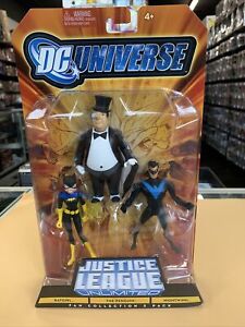 Mattel Justice League Unlimited Fan Collection 3 Pack Penguin Nightwing Batgirl