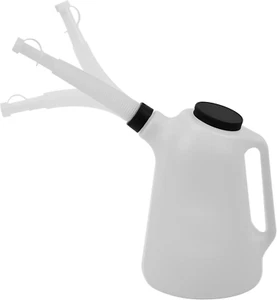 Dispensador de aceite, 8 cuartos de galón, translúcido, botella con tapa de boquilla, contacto de aceite automotriz - Imagen 1 de 12