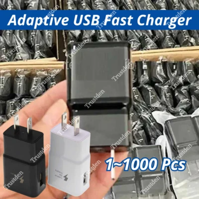 Adaptador de corriente bloque cargador de pared USB rápido adaptable para Android Samsung al por mayor Foto 1 de 4