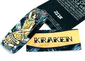 ZOX **KRAKEN** Silver Strap med mys Wristband w/Card - Picture 1 of 3