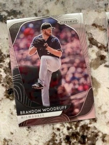 2020 PANINI PRISM PRIZM BASE CARD MILWAUKEE BREWERS BRANDON WOODRUFF #4 - Foto 1 di 1