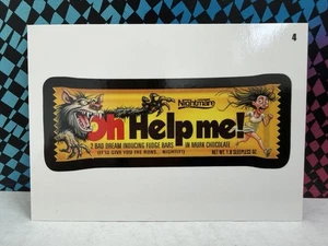 2023 Topps Wacky Packages Postales Edición Halloween WACKY PALS COMICS #4 OH AYÚDAME - Imagen 1 de 2