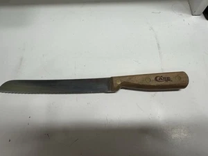 Case Vintage Scalloped Miracl Edge Slicer Bread Knife Wood Handle XX623 - Picture 1 of 11