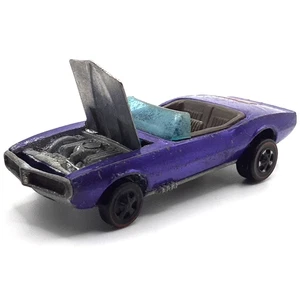 Hot Wheels Redline Custom Firebird 1968 Purple Gray Interior Made In USA - Picture 1 of 11