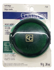 NEW Covergirl MOISTUREWEAR Perfecting Pressed Powder-731 Soft Beige - Picture 1 of 1