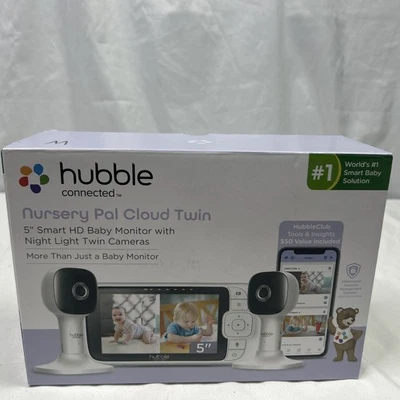 HUBBLE Connected Nursery Pal Cloud Twin Smart Wi-Fi Enabled Baby Monitor  - Image 1 of 3