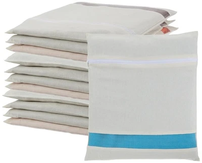 Хлопок сари костюм сумки чехлы молнии застежки с сеткой окна 14 x 16 дюймов набор из 6 - Изображение 1 из 4