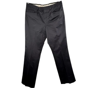 GUCCI Gray Trousers Pants Cotton Stretch Mid-Rise Straight Leg Formal Size 46 R - Picture 1 of 7