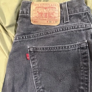 Jeans Levi’s Red Star Y2K Vintage Negros Denim 560 34x32 Calce Suelto Pierna Cónica - Imagen 1 de 6