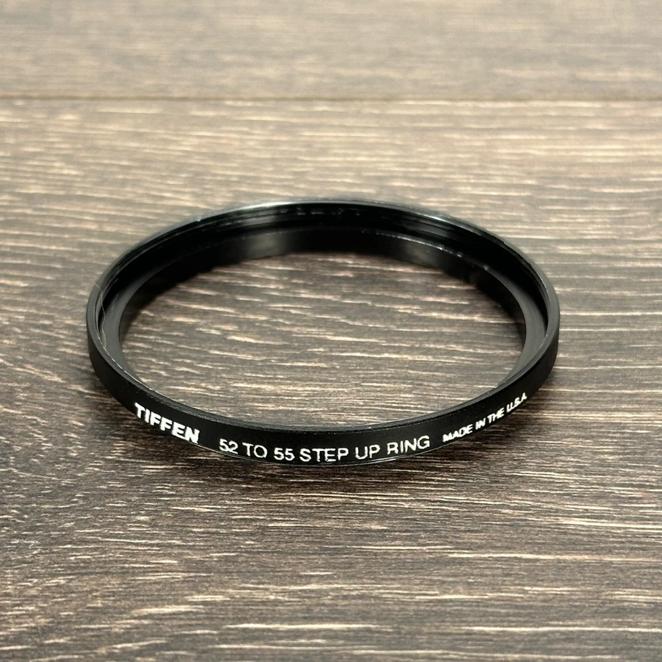 Tiffen 52mm-55mm Metal Step Up Lens Filter Adapter Ring - Image 1 of 4
