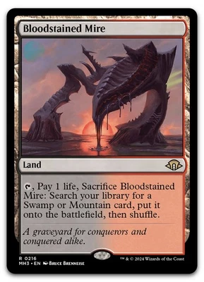 Bloodstained Mire #216 (NM) Modern Horizons 3 MH3 Magic MTG - Image 1 of 2