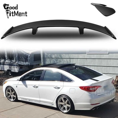 For Hyundai Sonata Sedan 2000-2023 52" Matte Rear Window Roof Spoiler Trunk Wing - Image 1 of 4