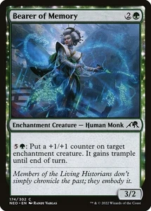 MTG Magic NEO Kamigawa Neon Dynasty - 1x EN NM 174 C Bearer of Memory - Picture 1 of 1
