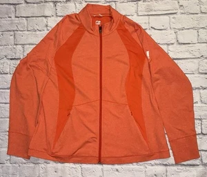 Cutter & Buck Zip Pullover Long Sleeve Orange 3XL Hoodie - Picture 1 of 8
