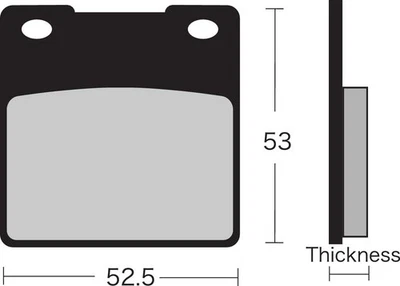 Полуметаллические тормозные колодки Vesrah [задние] подходят для Suzuki GSF1200S Bandit (1996-2005) - Изображение 1 из 2