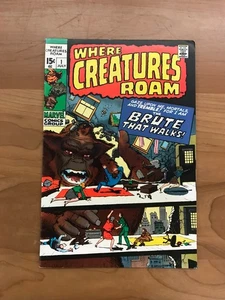 Cómic Marvel 1970 - Where Creatures Roam #1 - Imagen 1 de 2
