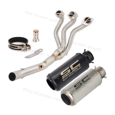 For Yamaha MT09 2014-2020 Exhaust System Muffler Header Pipe FZ09 Tracer 900 GT - Image 1 of 4