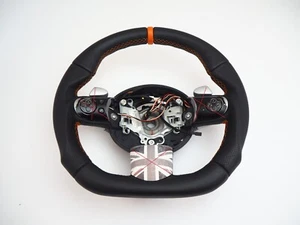 BMW MINI R50 R51 R52 R53 cooper one PADDLE Flat bottom Steering wheel included - Picture 1 of 24