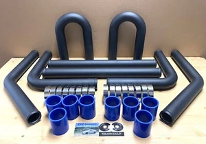 SET 50 mm Ladeluftrohre *NEU* 32Teile: Rohre, Schellen, Schläuche für LLK 2" bl - Picture 1 of 5