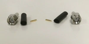 Lot of 2 CONREVSMA007 Linx RPSMA Male RF Straight Cable Connector - Picture 1 of 3