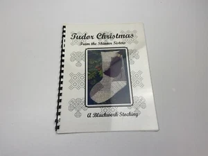Skinner Sisters Tudor Christmas Blackwork Stocking Needlepoint Pattern  - Picture 1 of 3