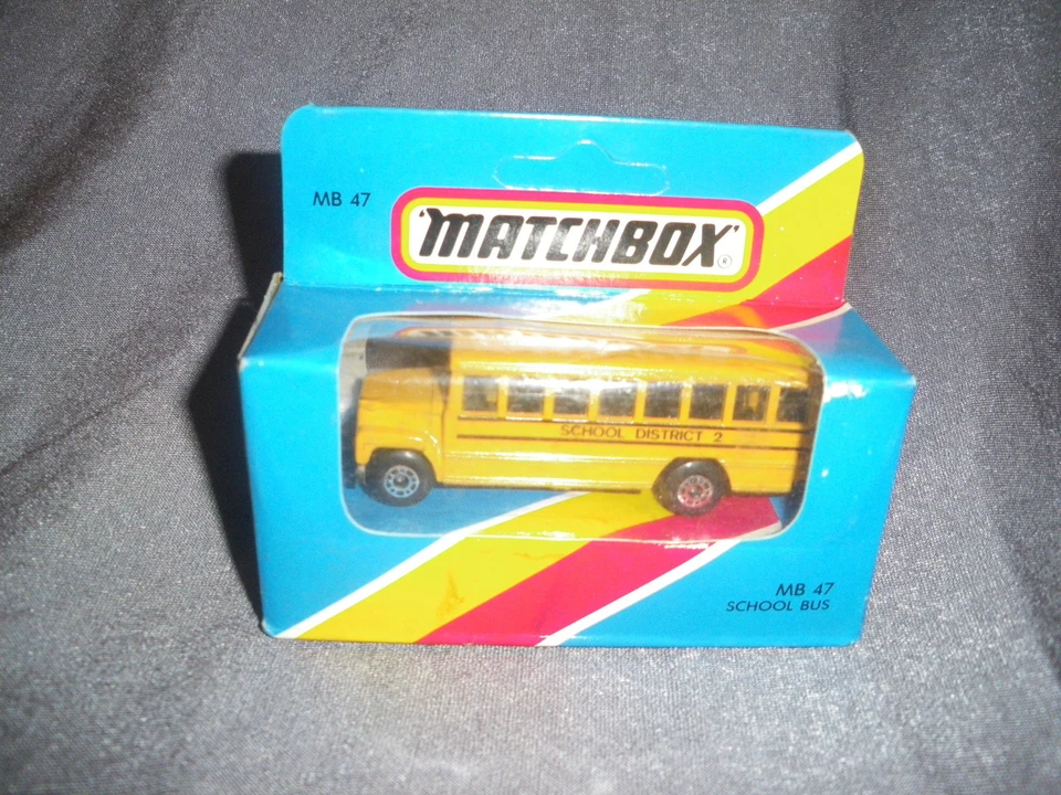 282B Vintage Matchbox MB 47Bus Scuola Distretto 2 USA 1:76 - Immagine 1 di 4